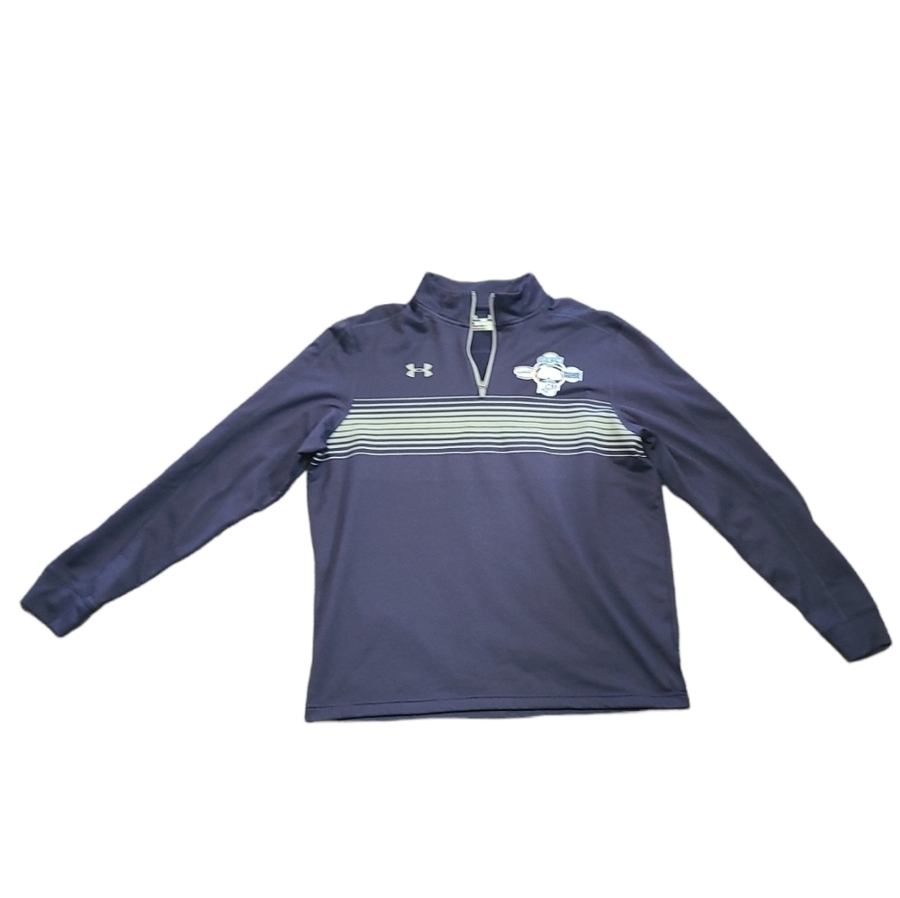 Men's under armour 1/4 zip blue long sleeve pullover